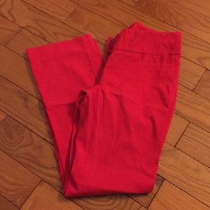 Red dress pants